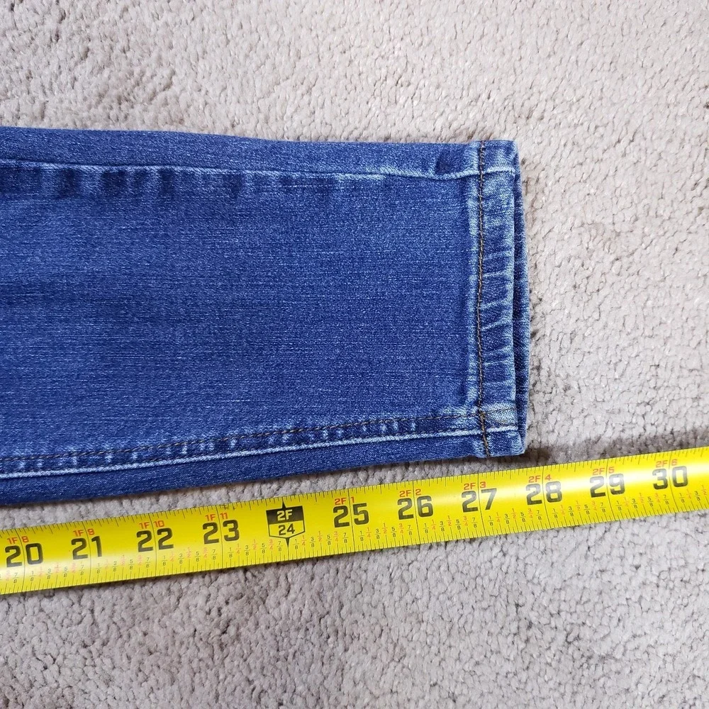 Judy Blue Jeans Womens 13/31 Blue Skinny Denim High Waist Distress Boho Festival